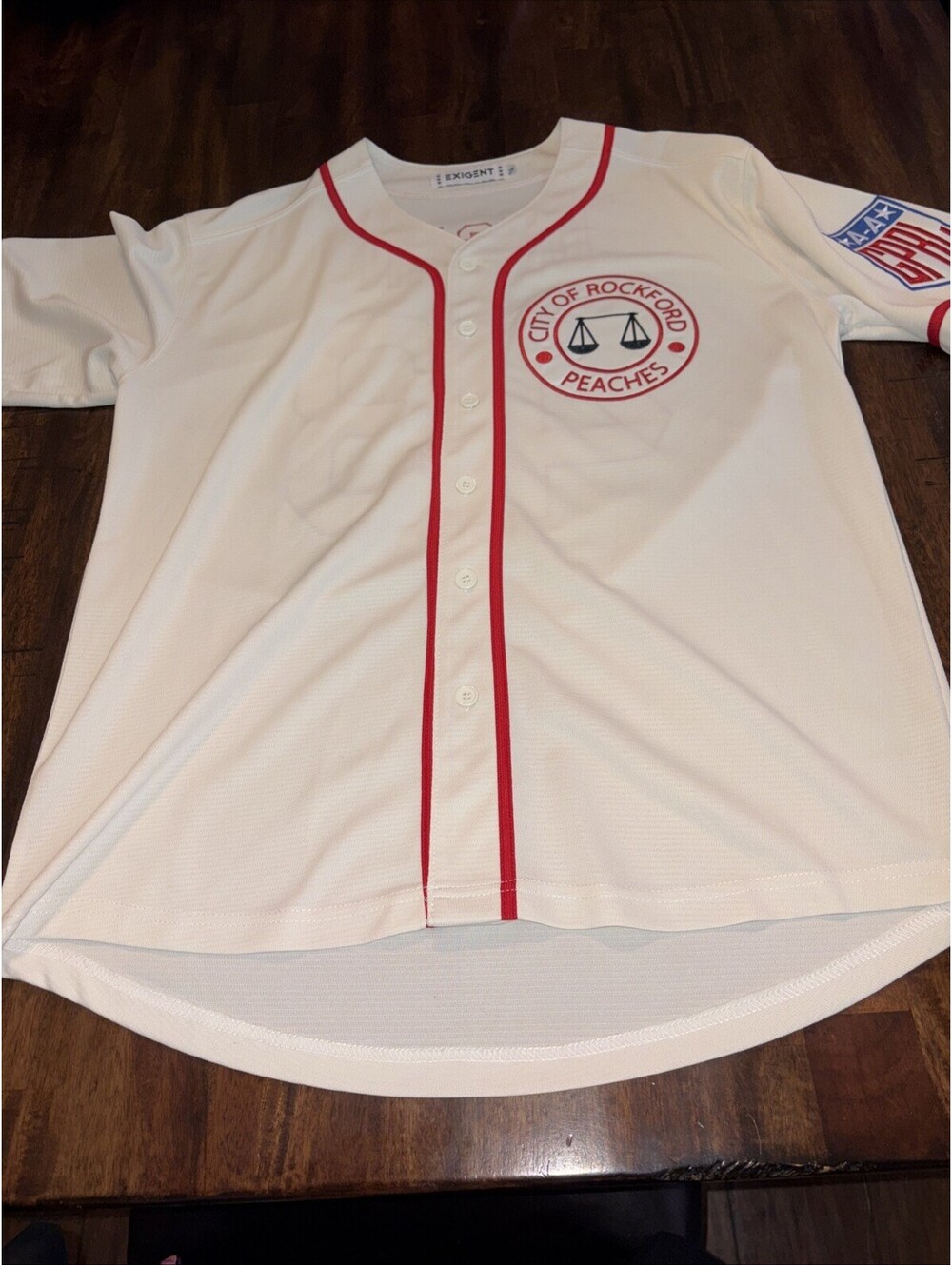 Vintage City of Rockford Peaches Jimmy Dugan Jersey Mens Large Baseball